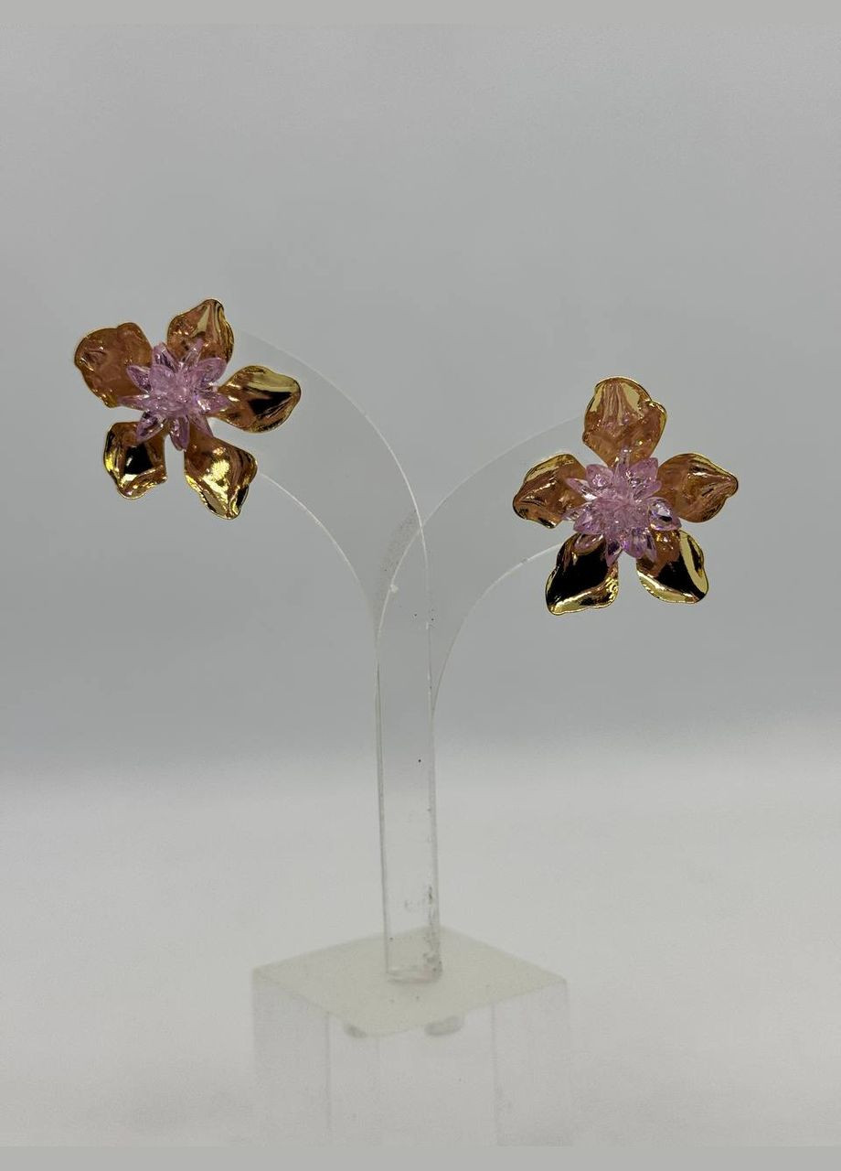 Сережки біжутерні квіточки No Brand (321963885)