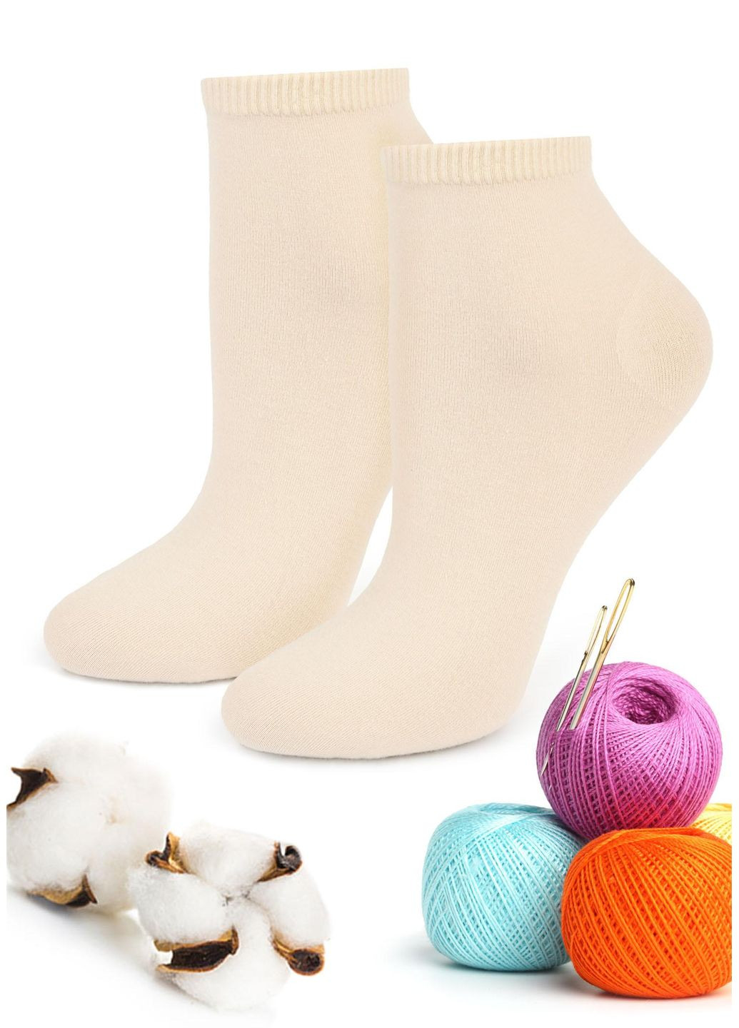 Молочні шкарпетки жіночі класичні forte 58b Marilyn однотонні (308210901)