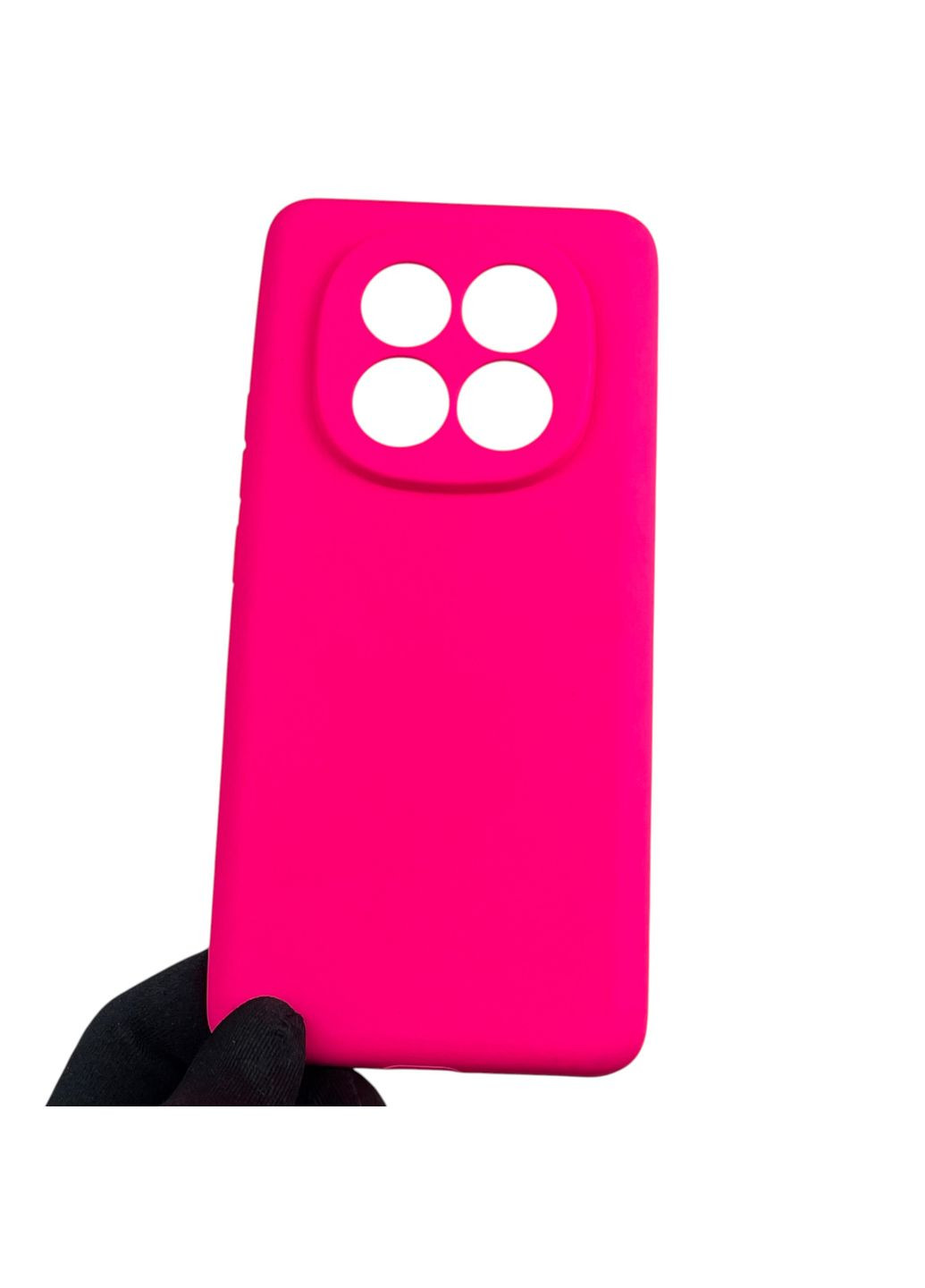 Чехол для Redmi Note 14 Pro Plus силиконовый с микрофиброй на сяоми редми нот 14 про плюс малиновый Xiaomi (366230480)