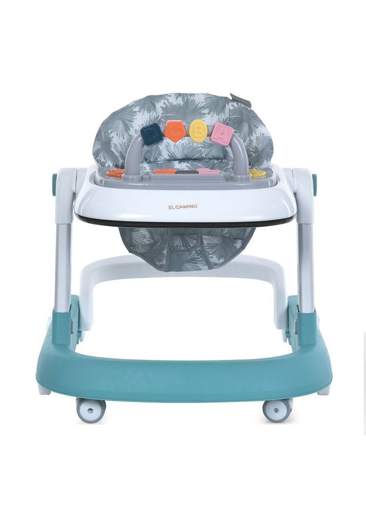 Ходунки дитячі ME 1163 MULTIWAY Mint зі світловими ефектами, музика, 6 шт колес, стопор Бірюзові El Camino (370966859)