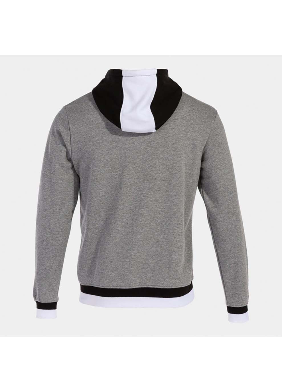 Чоловіча спортивна кофта CONFORT II ZIP-UP HOODIE MELANGE сірий,чорний Joma (323203410)