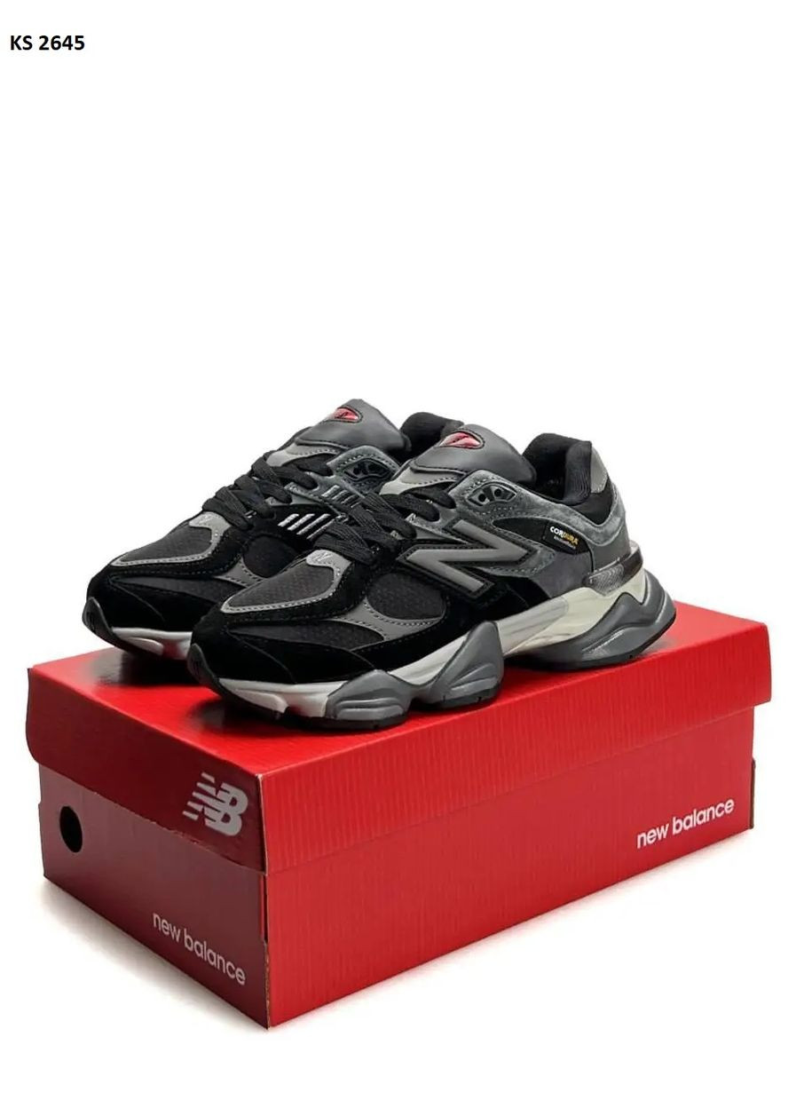 Черные демисезонные кроссовки мужские new balance 9060 black gray нью беланс 9060 No Brand