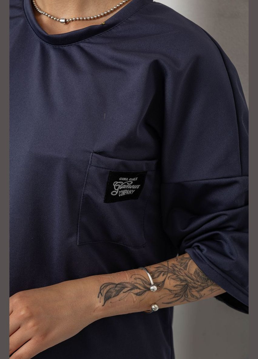 Костюм жіночий однотонний, колір темно-синій, 238R116-2 Ambra (338792059)