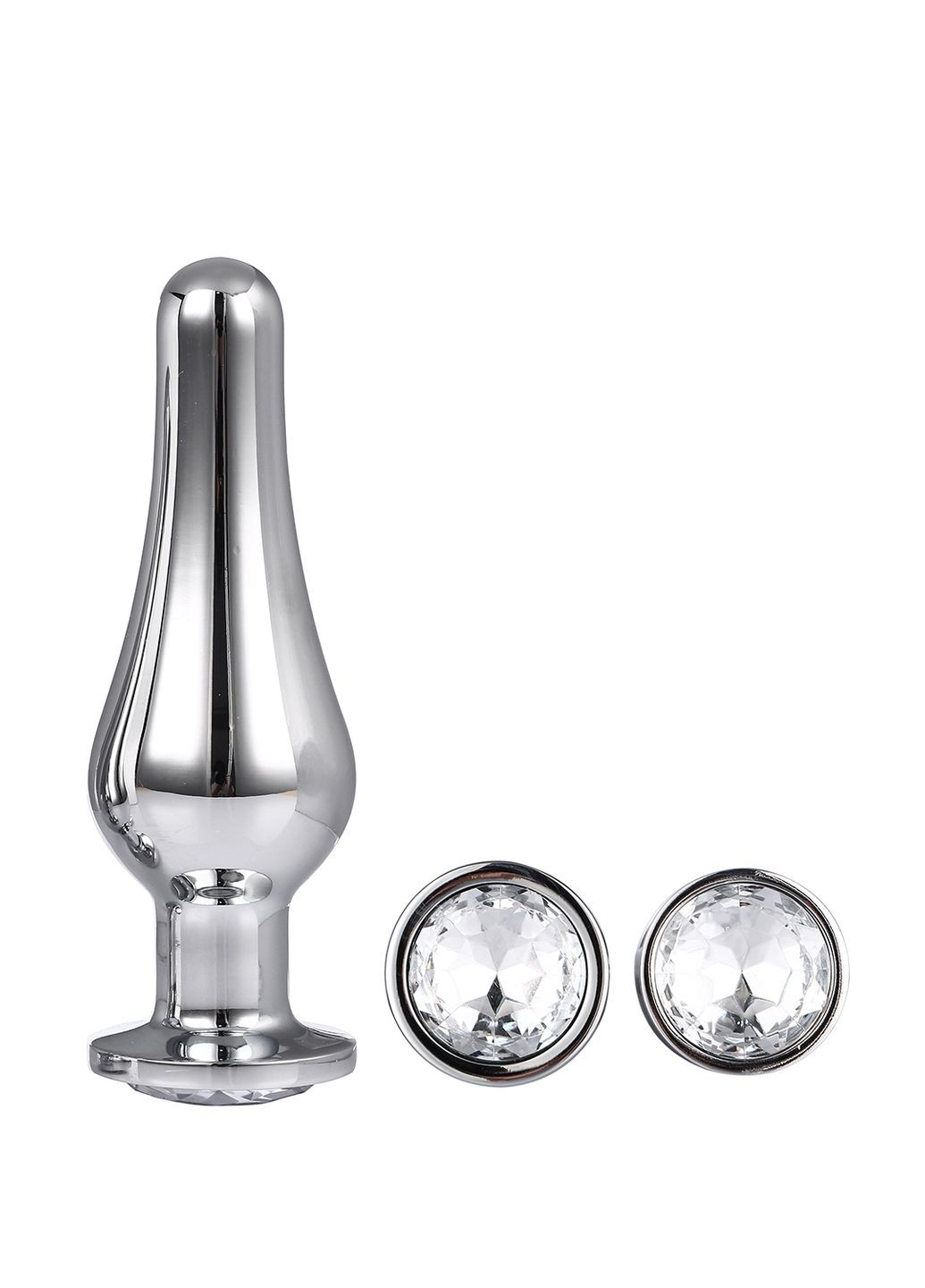 Набор анальных пробок конической формы GLEAMING LOVE PLEASURE SET SILVER Dream Toys (332053125)