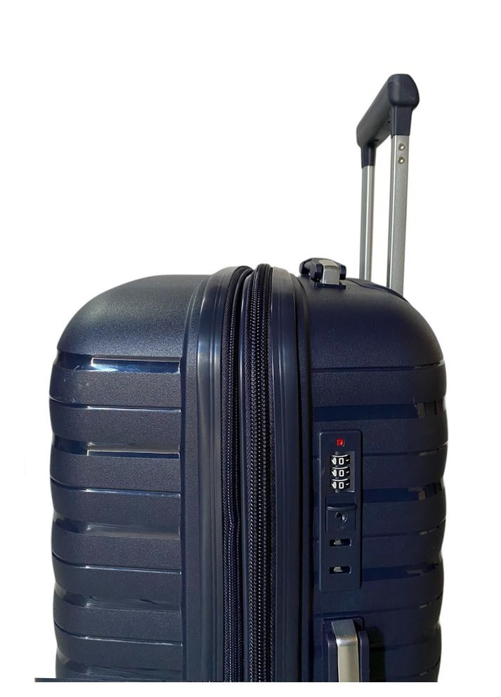 Чемодан малый для ручной клади Madisson 51203 полипропилен S Темно-синий Snowball (327792583)