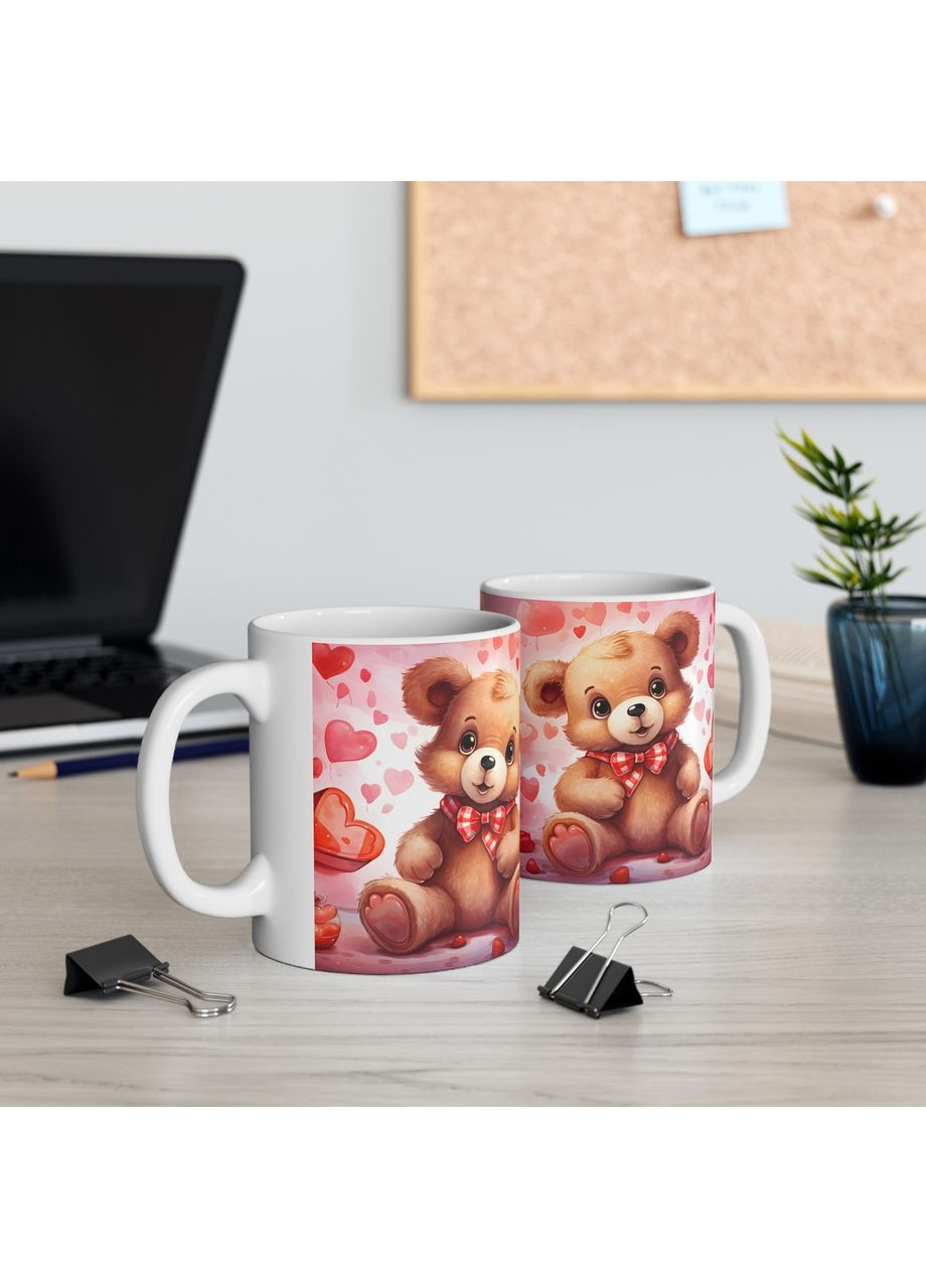 Керамічна чашка з дизайном "Ведмедик" No Brand (368671336)