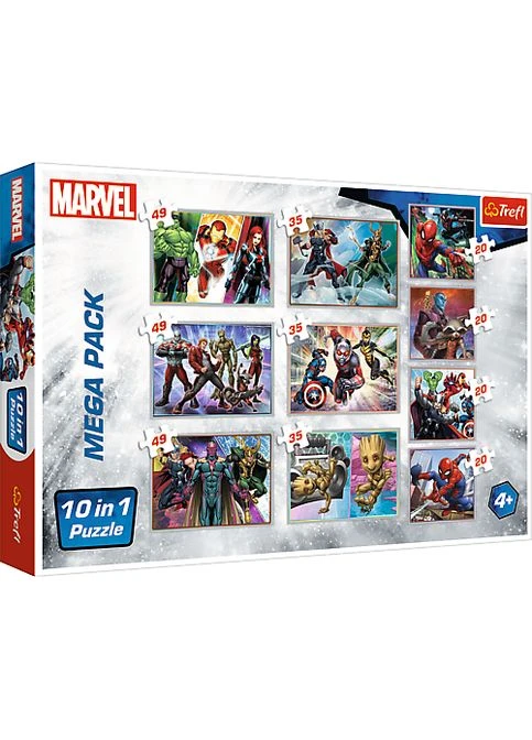 Набір Пазли - (10в1) - "Герої MARVEL" Trefl (373965242)