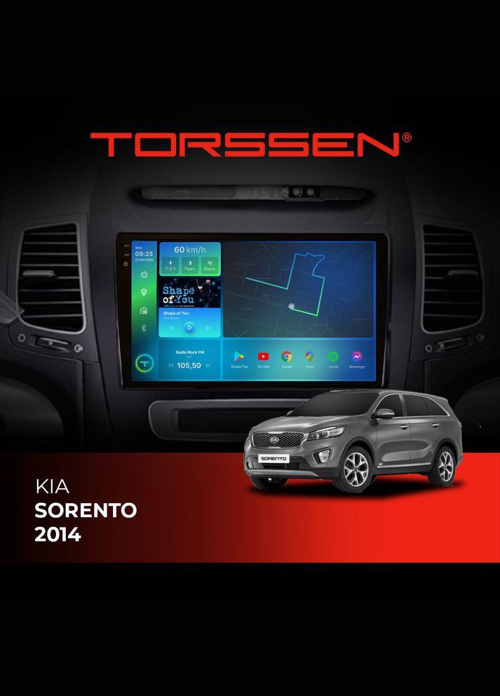 Штатна магнітола 2K Kia Sorento 2014+ F108256 4G Carplay DSP Torssen (307087944)