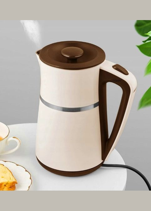 Электрочайник MR-030-BEIGE чайник термос из нержавеющей стали 1.7 л 2200 Вт Бежевый Maestro (296925516)