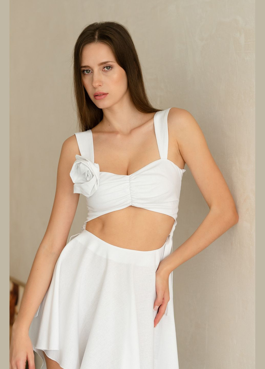 Топ жіночий короткий з трояндою Shape of Angel (298704540)