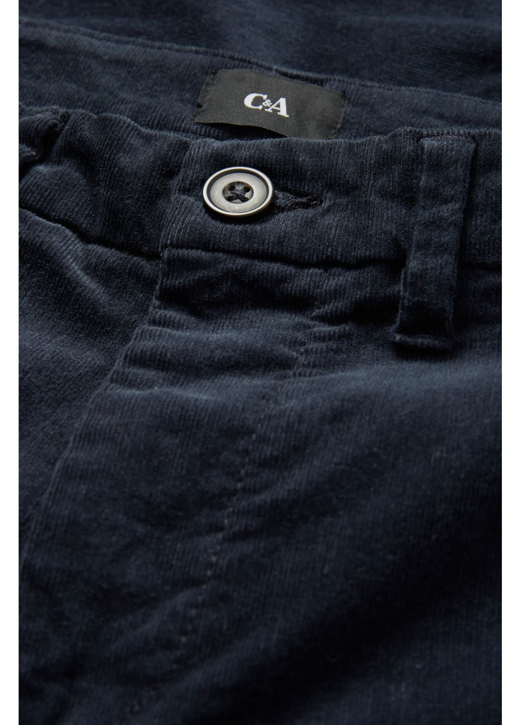 Темно-синие кэжуал демисезонные брюки C&A