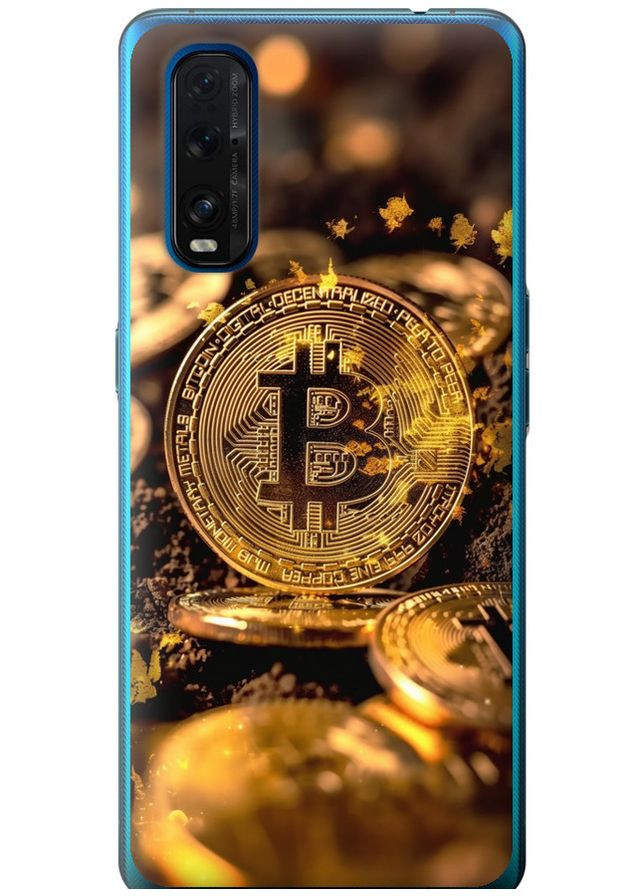Силиконовый чехол 'Золотая лихорадка биткойна' для Endorphone Oppo Find X2 (336191874)