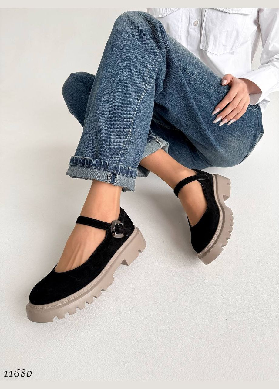 Замшевые женские туфли No Brand
