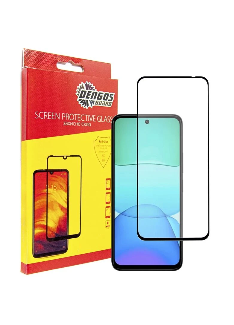 Захисне скло для Xiaomi Redmi 13x 4G Black Full Glue (TGFG-425) DENGOS (395726656)