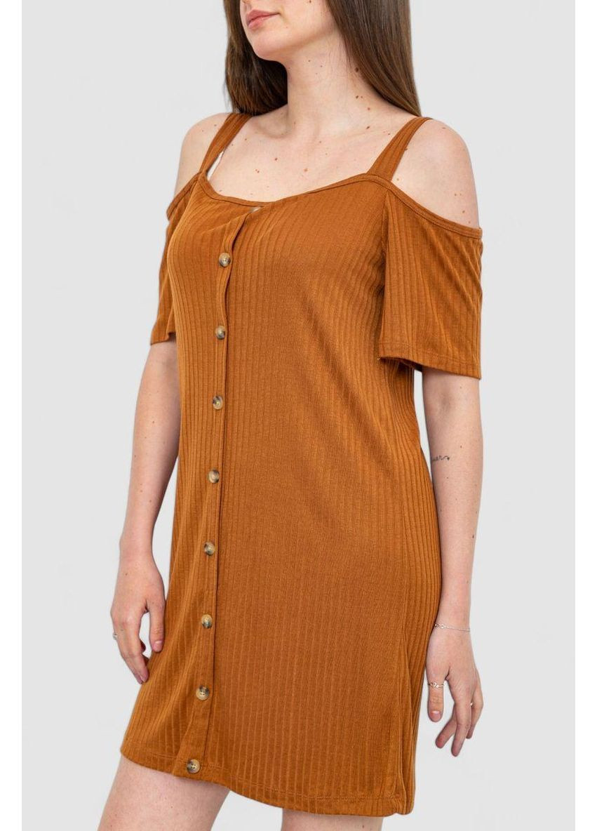 Коричнева сукня, колір коричневий, 244r269 Ager