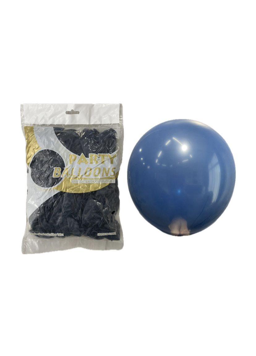 Повітряні латексні кулі кольору 008 сіро-синій 18 дюймів No Brand (345703776)