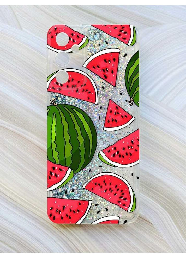 Чехол с плавающими блестками на Samsung Galaxy M34 5G:: Арбузы (принт 341) CASE CONTROL (360700542)