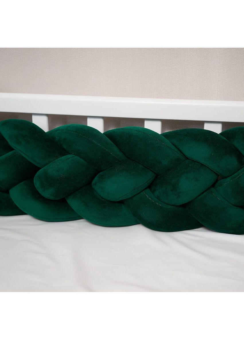 Бампер-косичка, 4-х прядна, 240 см, смарагдовий () Twins 2020-K4-240-06 (362003772)