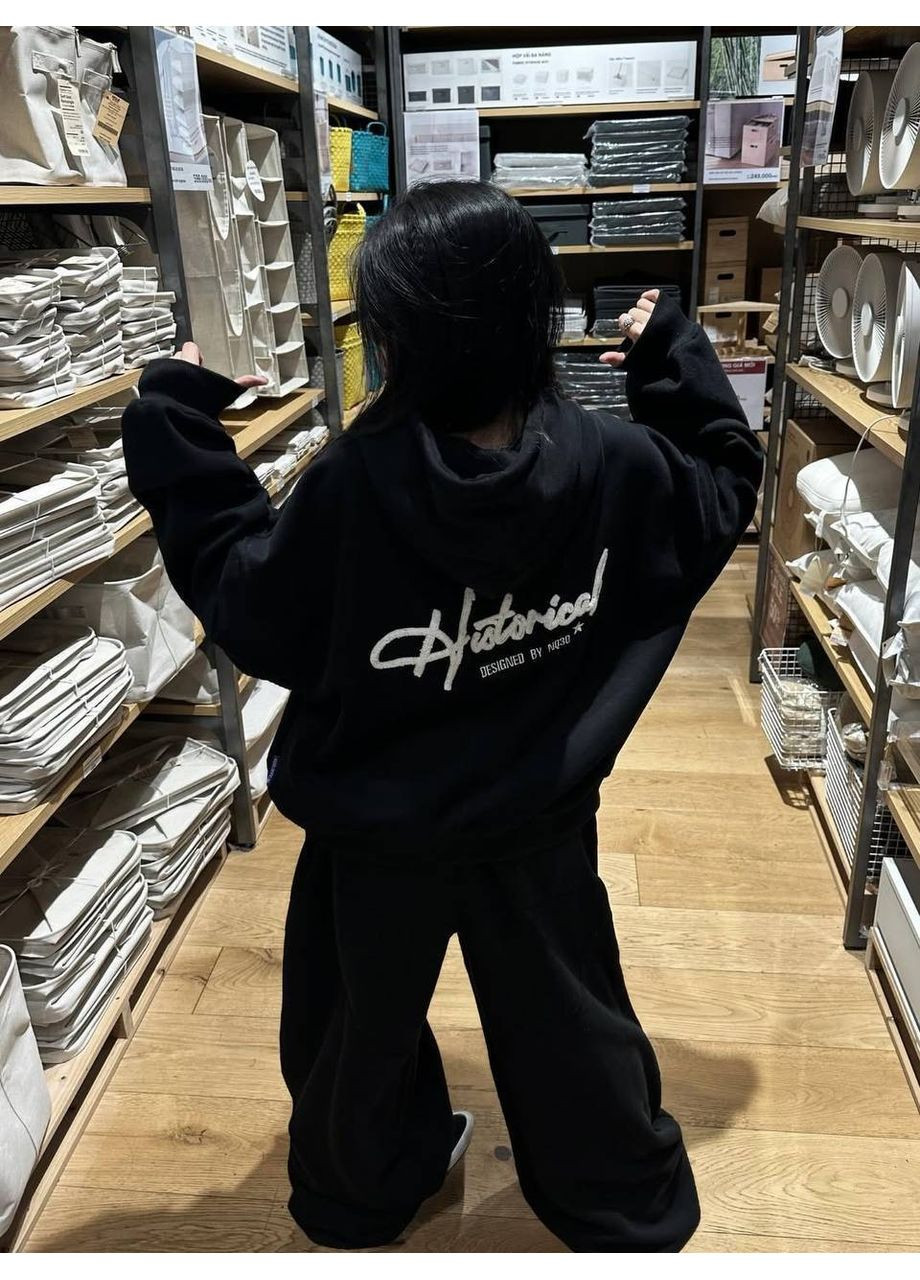 Жіночий оверсайз-костюм з тринітки на флісі — ЗАМІРИ В ОПИСІ DK/DL Мода без кордонів (372898391)