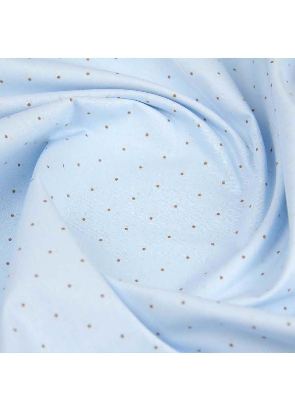 Двоспальна постіль з простирадлом на гумці MINI DOTS CS14 180х220 см Cosas (307474786)