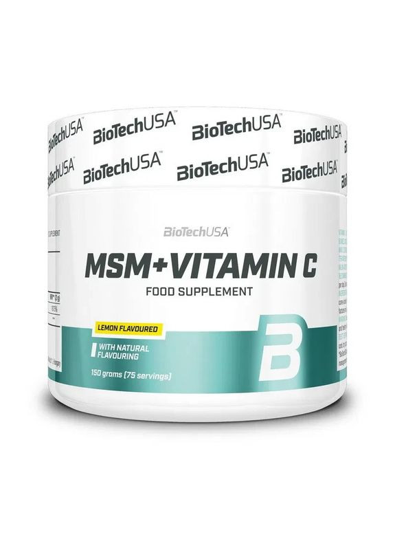 Метилсульфонілметан з вітаміном С у порошку MSM + Vitamin C, лимон, 150 г Biotech (361113873)