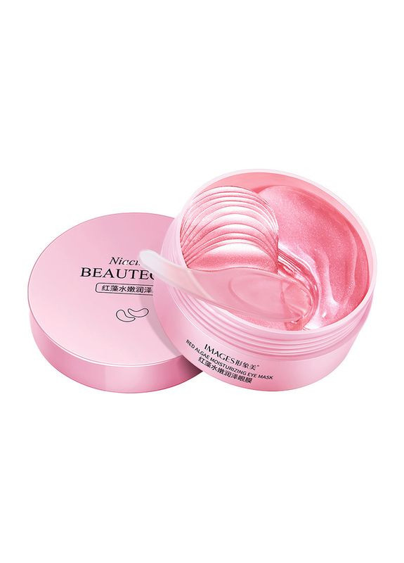 БЕЗ КОРОБКИ! Гидрогелевые патчи с красными водорослями Niacinome Red Algae Moisturizing Eye Mask, 80г/60шт Images (330761080)
