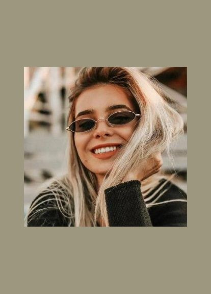 Очки солнцезащитные овальные унисекс в стиле ретро серый в серебристой оправе. LIGHT (315889449)