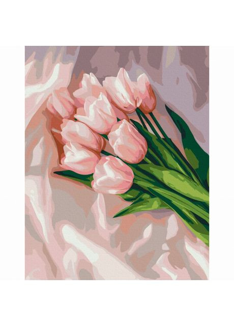 Картина за номерами Ніжність тюльпанів 40х50 см (BS54228) Brushme (370256786)