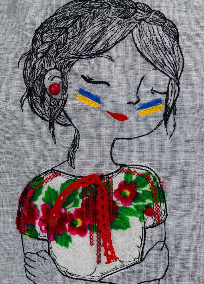 Белый свитшот унисекс с дизайнерским принтом "ляля" nora kvitin mknk2808 Nora Kvittin (363264169)