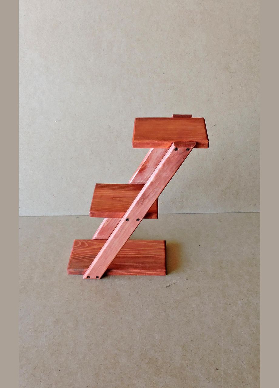 Подставка для цветов из дерева Авиньон коралл (ЦВП-000103) No Brand (328225933)