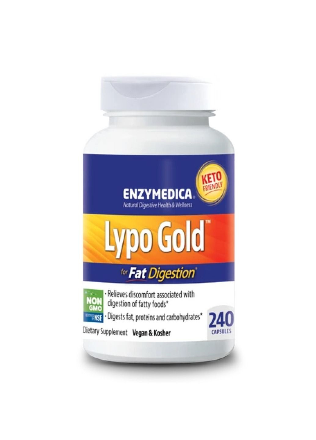 Добавка Lypo Gold - 240 caps Enzymedica (280899286)