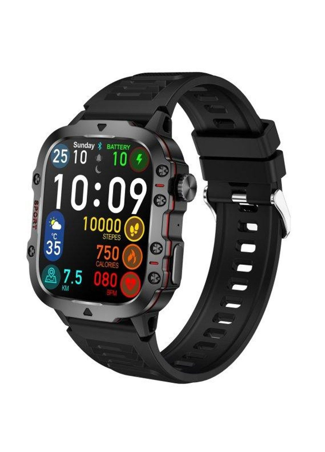 Розумний смарт годинник Smart Expert Nano каучук + 2 ремінці Lige (314483518)