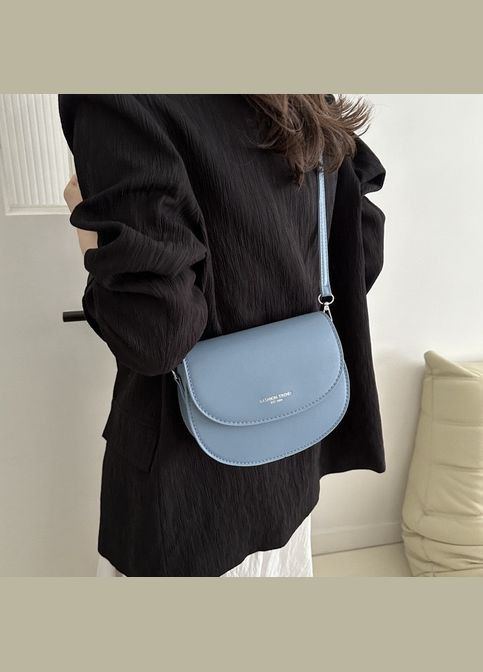 Женская сумка 6428 кросс-боди на ремешке через плечо голубая No Brand (306709417)