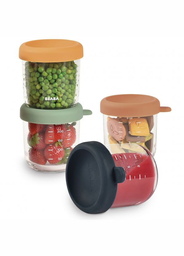 Набор стеклянных контейнеров для хранения, 4 шт., 4х250 мл () Beaba 914009 (331790132)