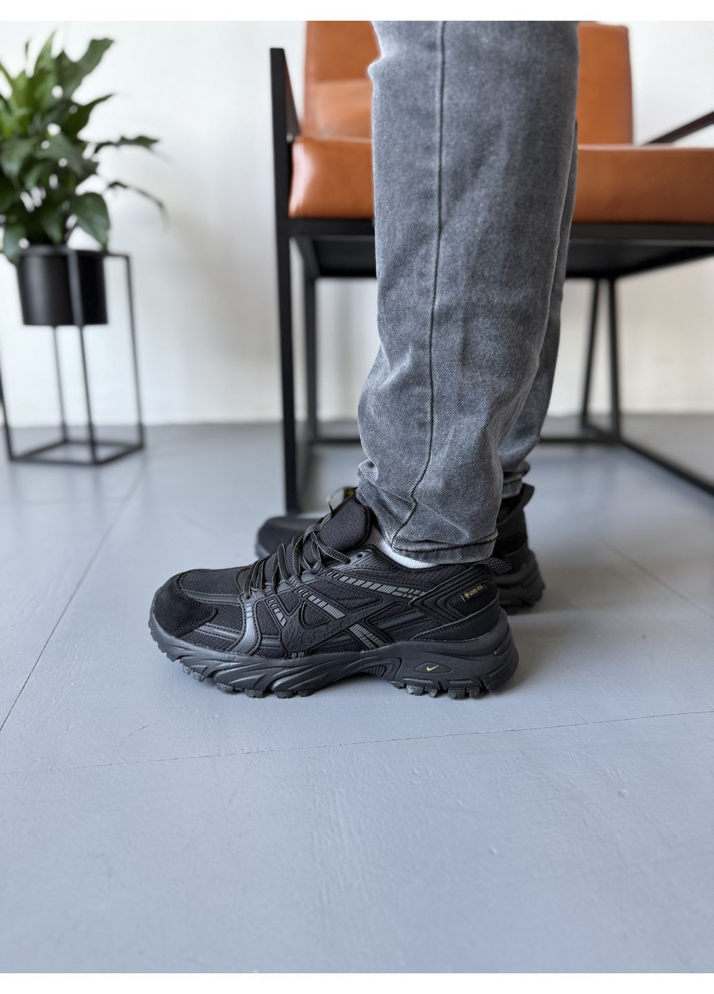 КРОСІВКИ ЖІНОЧІ NIKE V2K RUN BLACK GORE-TEX НАЙК В2К РАНТЕКК No Brand чорні демісезони (367176417)