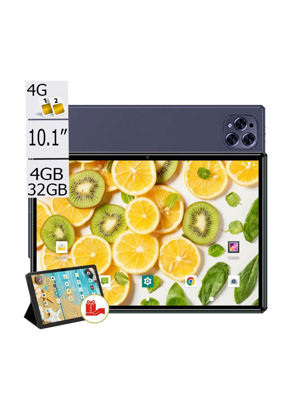 Планшет-телефон 4/32 DUAL SIM 10,1" IPS с чехлом Deep purple Adronix Elit Tab 10 LTE (322416192)