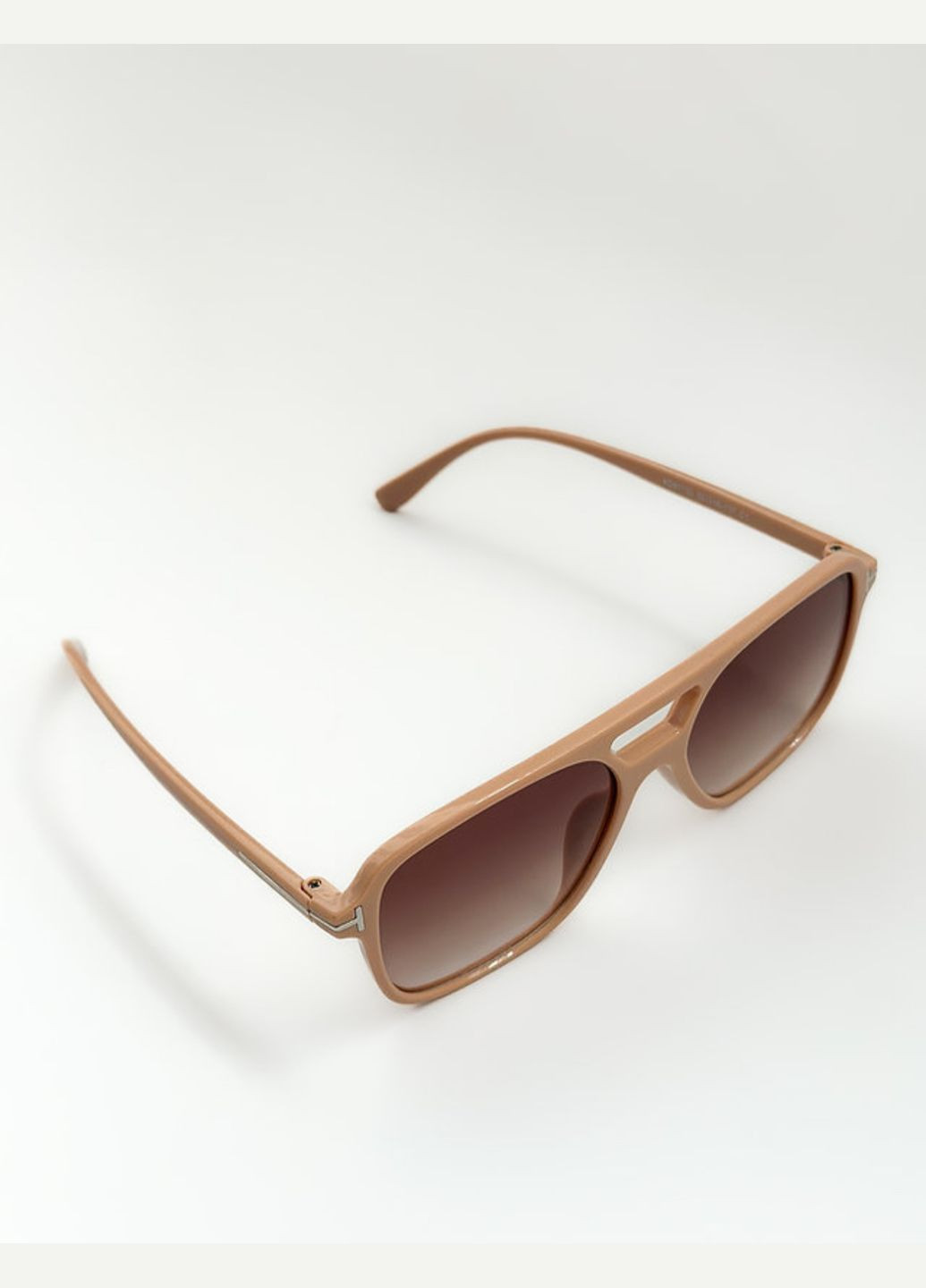 Жіночі сонцезахисні окуляри бежеві з коричневим склом (Сонцезахисні окуляри для жінок) Miso (294321815)