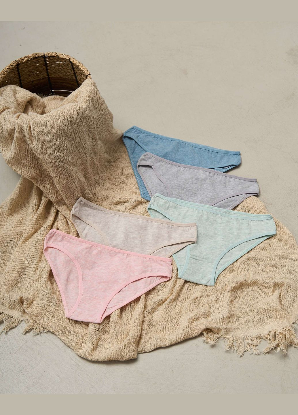 Жіночі трусики мікс однотонний 5 шт. Nicoletta (322126800)