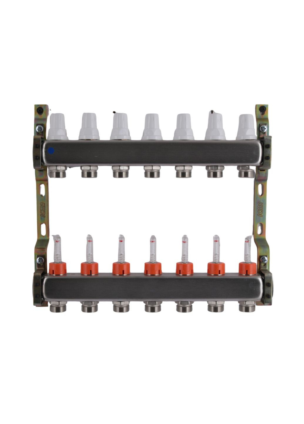 Колектор з витратомірами (нерж.) 1" х7 № К073 Icma 87K073179PR32QU (341326399)