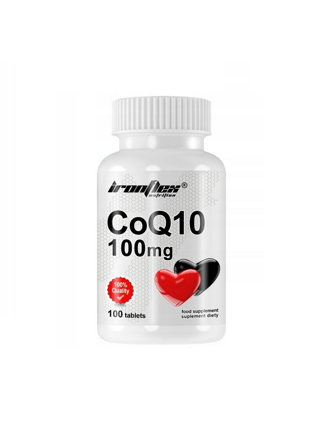 Натуральная добавка CoQ10 100 mg, 100 таблеток Ironflex (293420271)