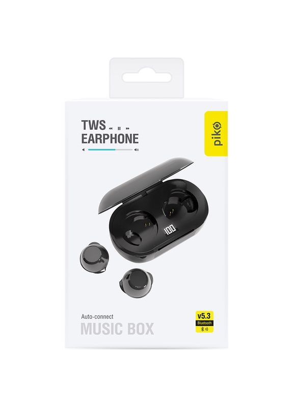 Гарнітура TWS-MusicBox Black (1283126583414) Piko (307175797)