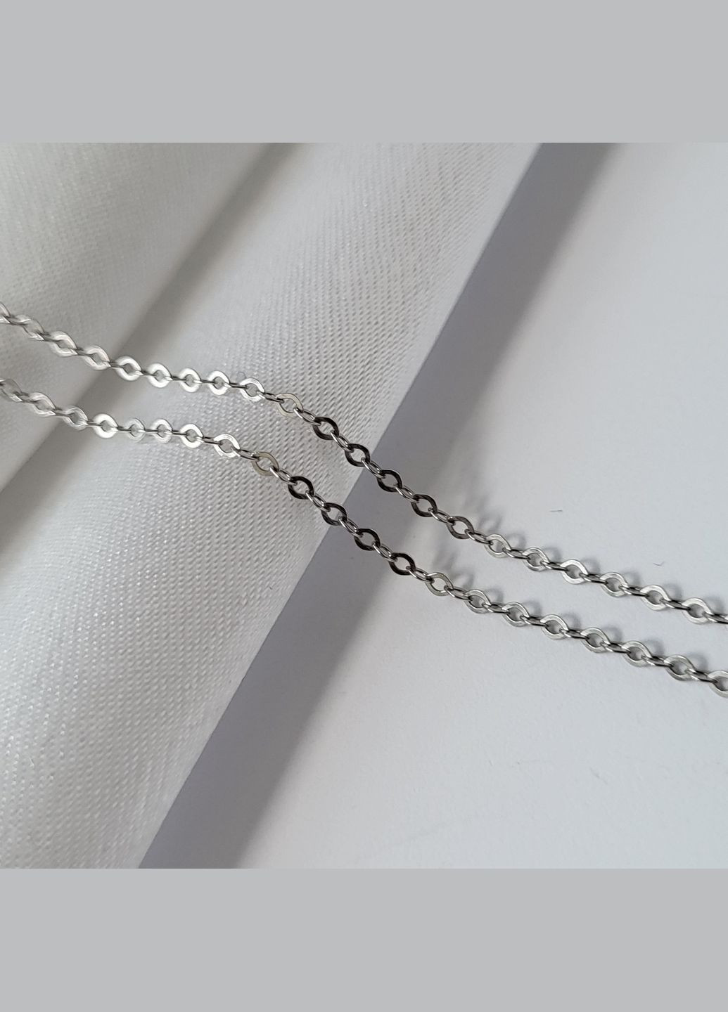 Серебряная тонкая Цепочка цепь Круглый Якорь см серебро 925 пробы Родированное 0.90г 151ро/40 No Brand (306854730)