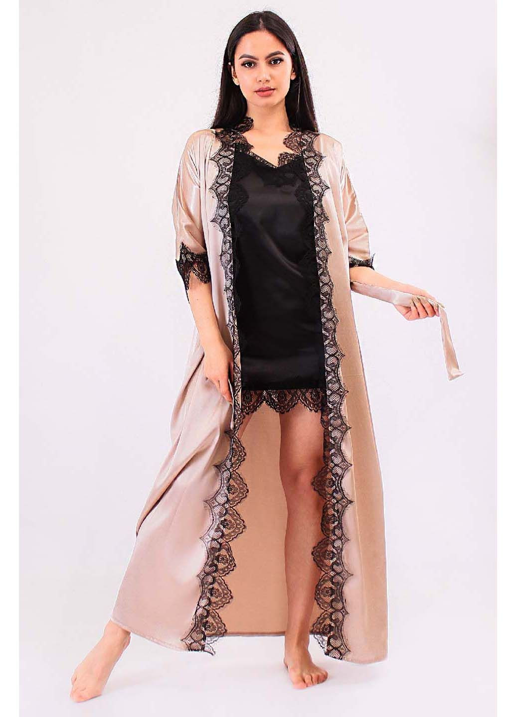 Комплект пеньюар та халат Ghazel (319821053)