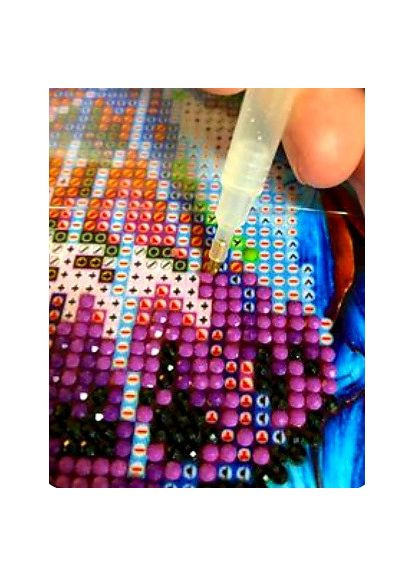 Алмазна вишивка Вовк із трояндою Мозаїка круглим камінням тварини 40х50 Картини стразами на підрамнику GA80404 Алмазна мозаїка (363554748)