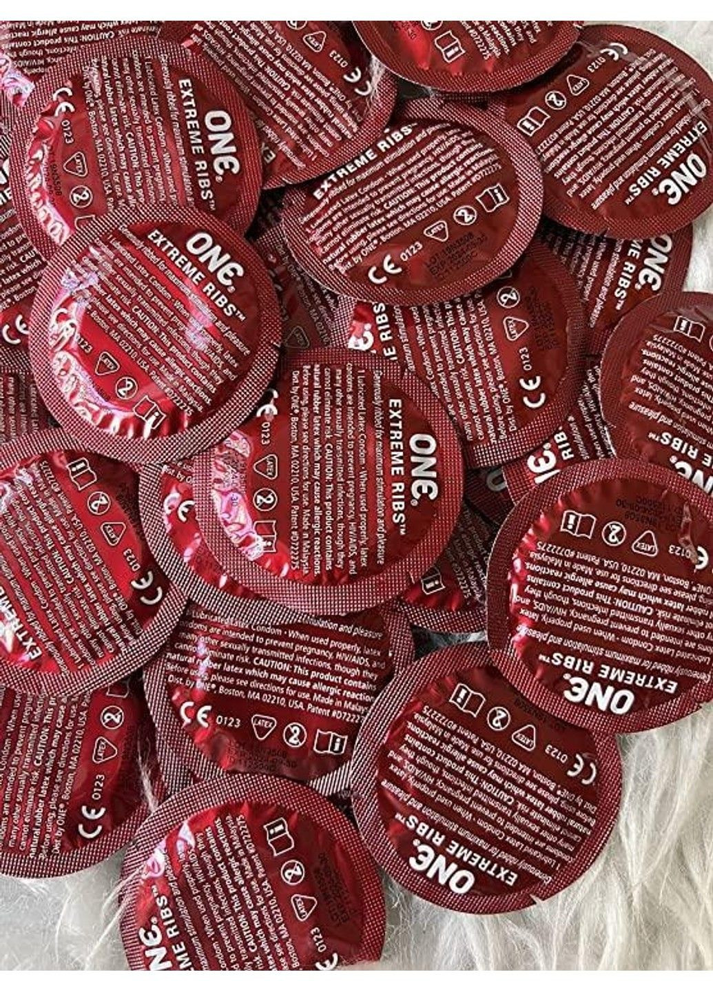Латексные ребристые презервативы Extreme Ribs One (327876614)