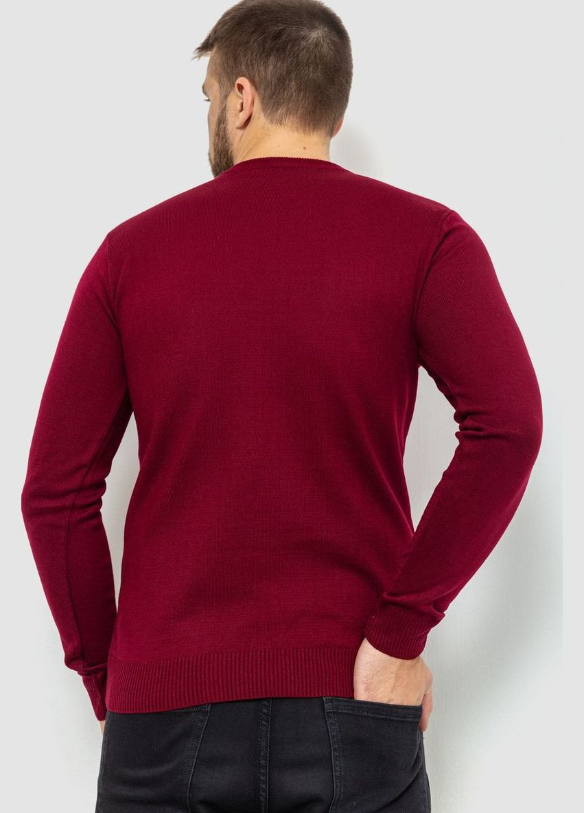 Бордовий демісезонний светр чоловічий однотонний Ager