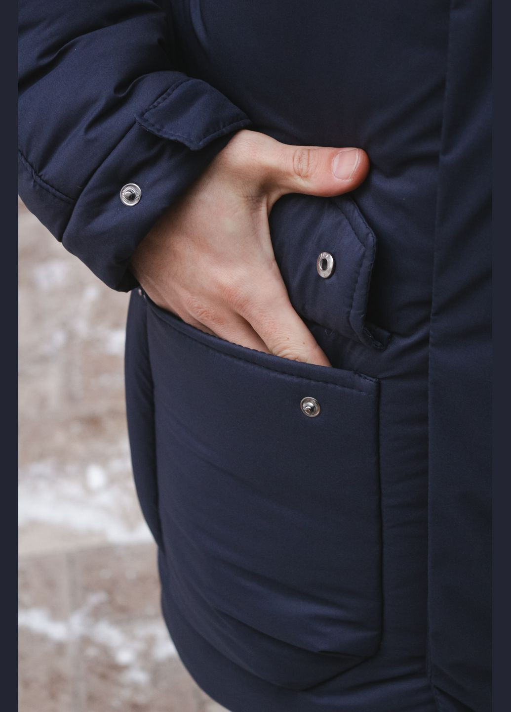 Парка зимняя мужская "HotWint" синяя Intruder (359381154)