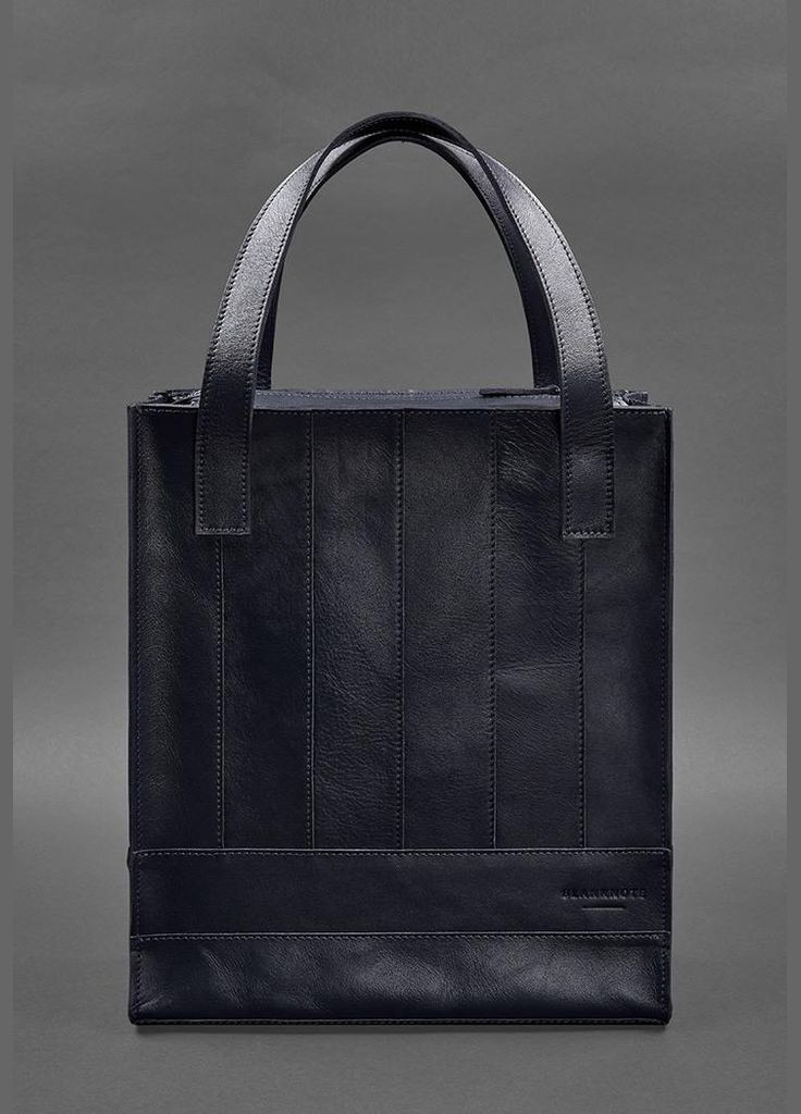 Кожаная женская сумка Бетси темно-синий краст (A-027329) BlankNote шоппер (327873836)