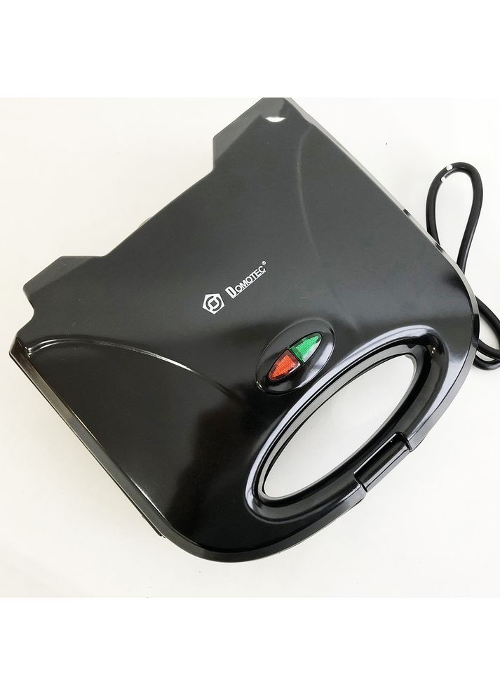 Гриль электрический прижимной контактный, электрогриль черный MS 7709 Domotec (361036371)