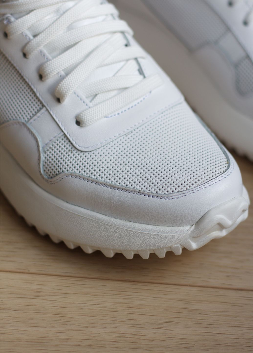 Кроссовки женские из натуральной кожи Zlett 3827 белые демисезоны (364847507)